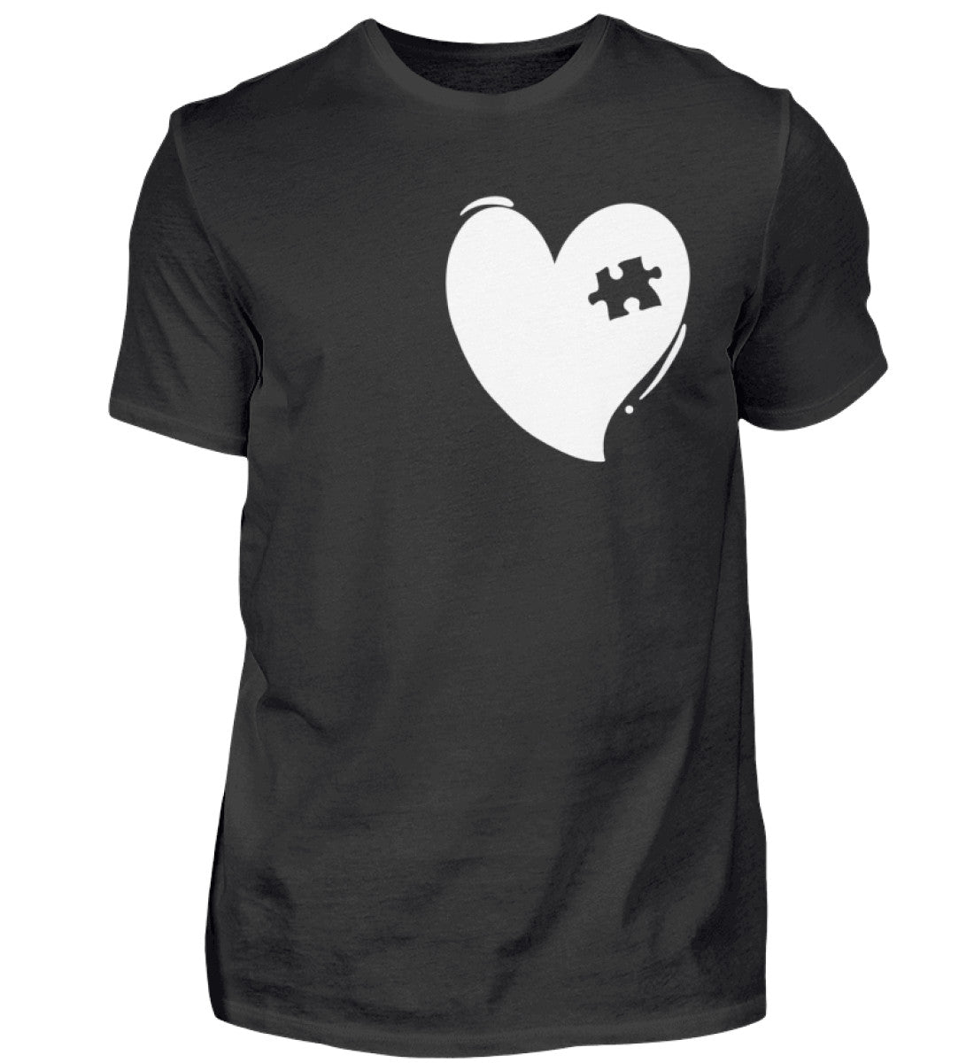 Herz mit Puzzlestück  - Herren T-Shirt