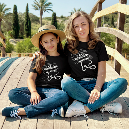 T-Shirt Set Mama & Kind | The Original & The Remix | Schwarz