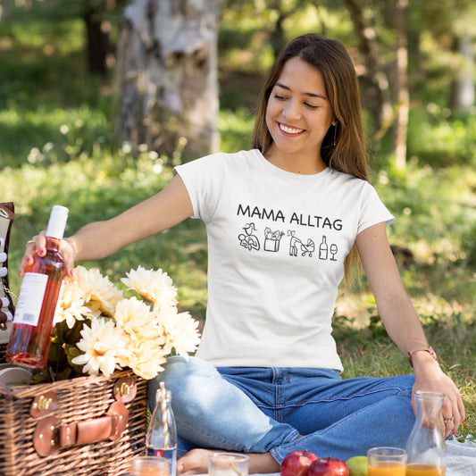 Mama Alltag  - Damen T-Shirt